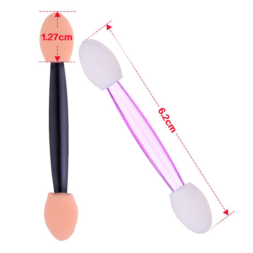Set 200 Cọ Tán Phấn Mắt Hai Đầu Dùng Một Lần Tiện Lợi