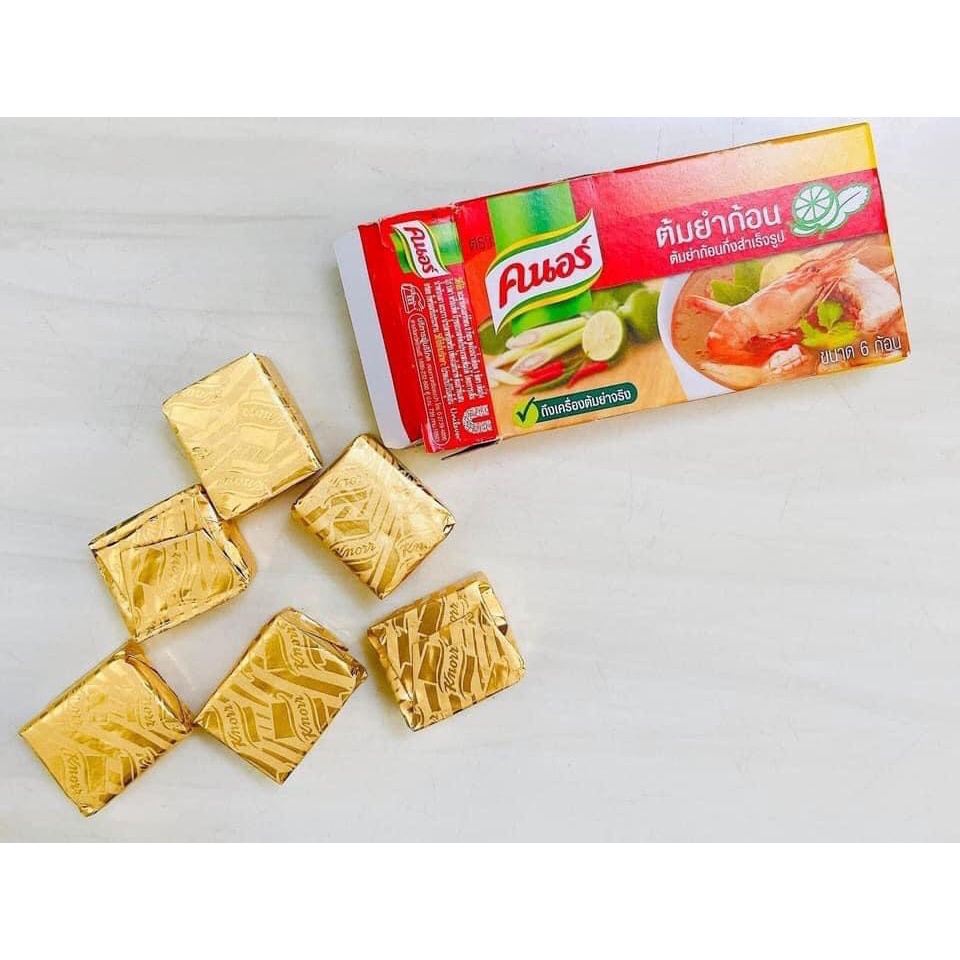Viên gia vị lẩu Tomyum Thái Lan Hộp 6 Viên