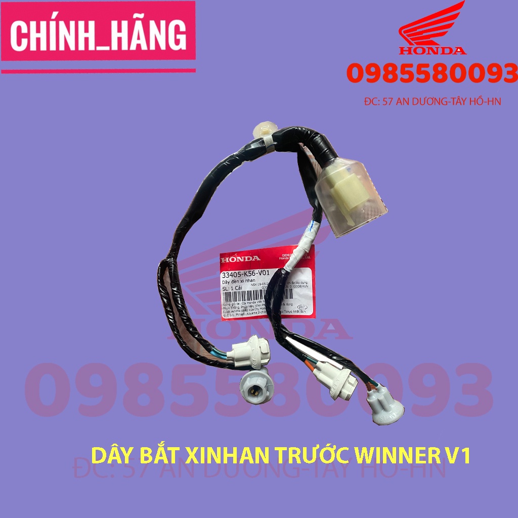 Dây đèn xinhan trước xe winner v1, chính hãng honda