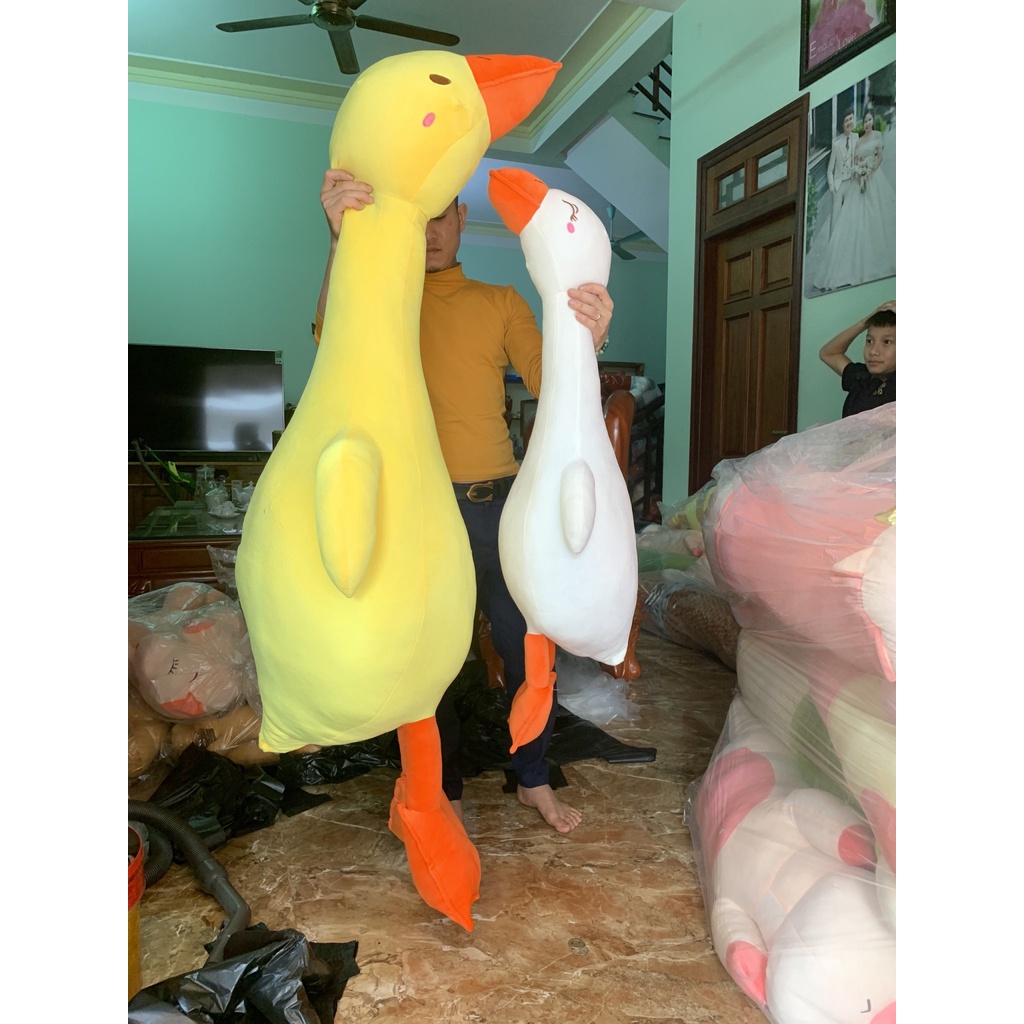 Gấu Bông Vịt Vàng Má Hồng Trầm Cảm Gối Ôm Hình Ngỗng Mệt Mỏi Thú Nhồi Bông Mềm Mịn Cho Bé TK26