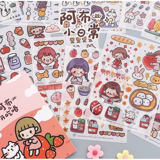 Set 4 Sticker Nhân Vật 🍓