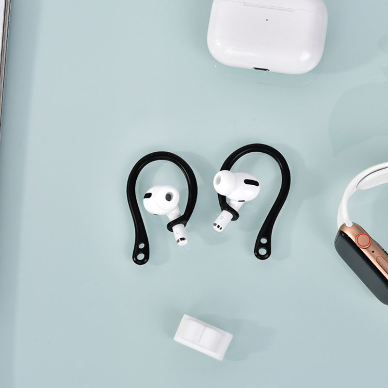 Cặp Móc Tai Bằng Silicone Chống Thất Lạc Cho Tai Nghe Airpods