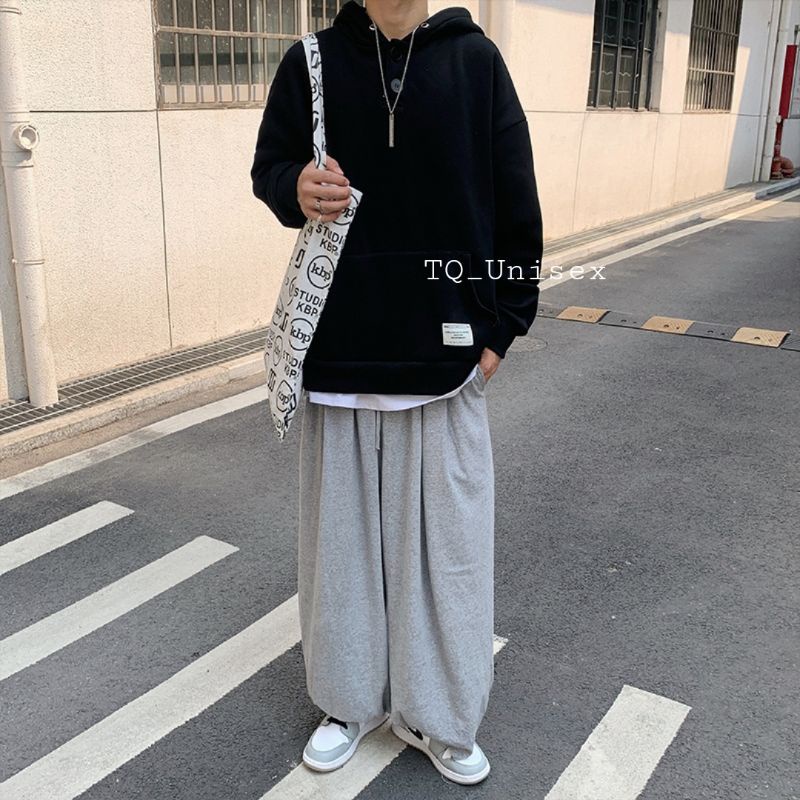 Áo Hoodie Nam Nữ Ulzzang Unisex Phối Nút