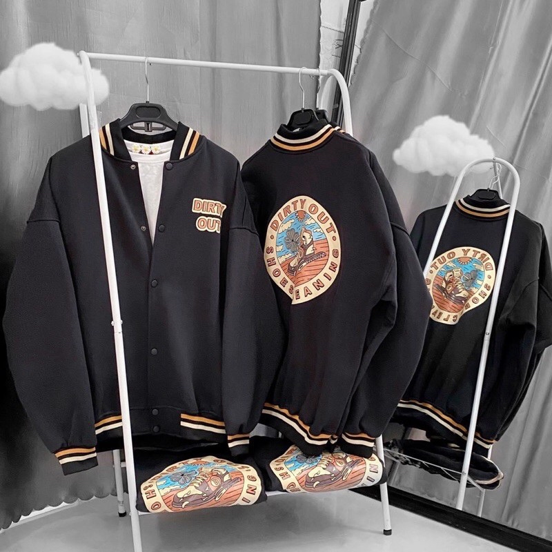 Áo khoác cardigan nỉ ngoại ulzzang unisex nam nữ