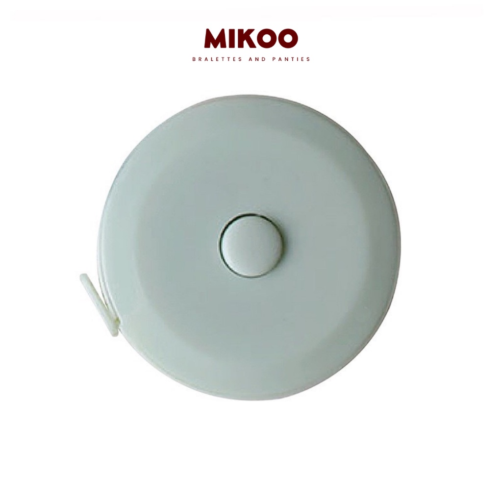 Thước dây mini cuộn rút may đồ đo 3 vòng tiện lợi 1,5m