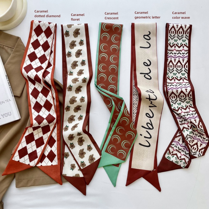 Khăn Lụa Satin Buộc Tóc Thắt Nơ Và Nơ Thời Trang Hàn Quốc Trang Trí Túi Xách