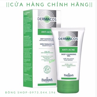 Sữa Rửa Mặt Dermacos anti acne gel kháng khuẩn, kiểm soát nhờn dành cho da nhạy cảm, dầu,mụn - Xách Tay Ba Lan