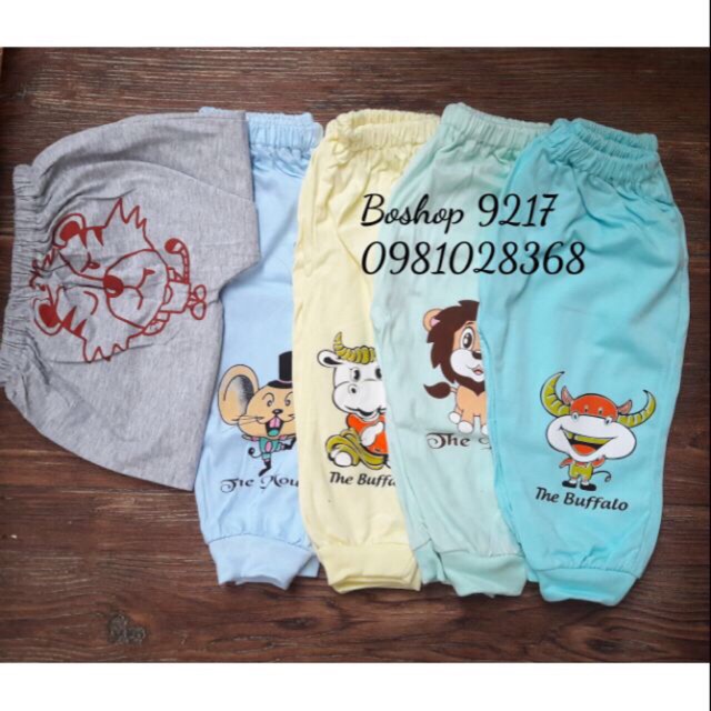 Quần dài rã đũng in mông loại bo gấu vải cotton | BigBuy360 - bigbuy360.vn