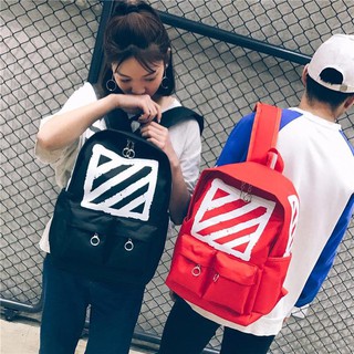 Balo Off White Brushed Diagonals Backpack