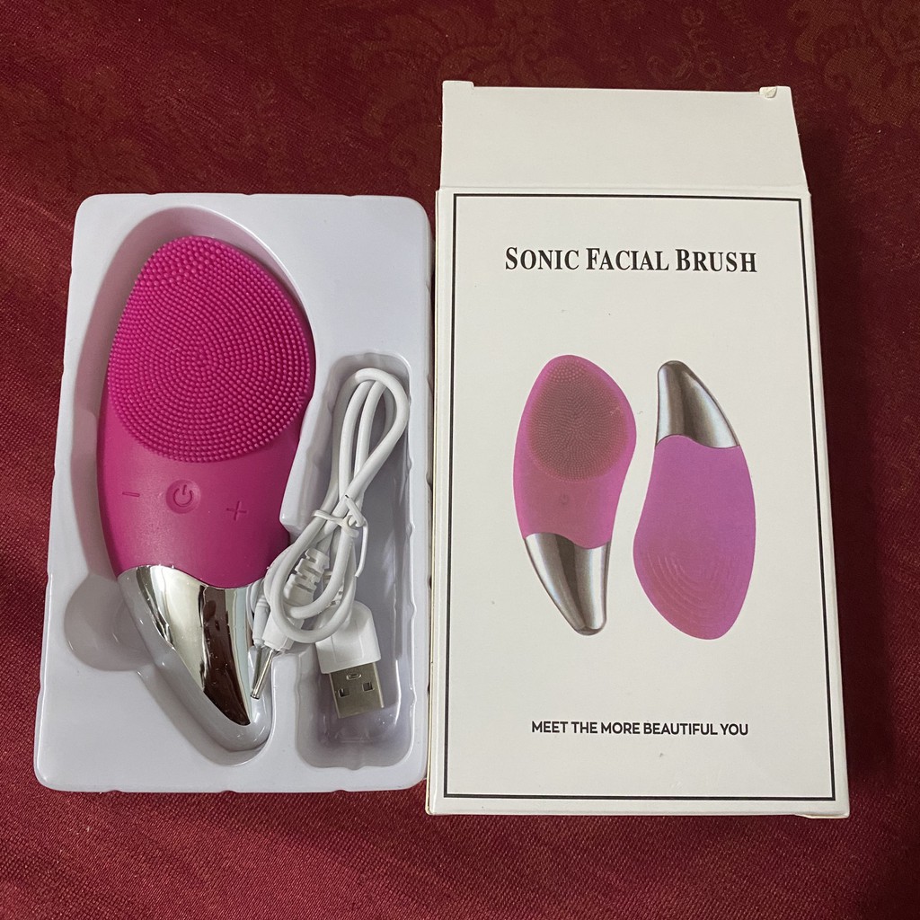 Máy rửa mặt SONIC FACIAL BRUSH công nghệ sóng âm làm sạch da hiệu quả