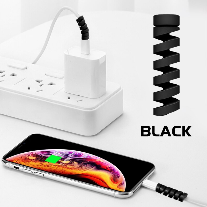 Bộ Phụ Kiện Bảo Vệ Dây Cáp Hdoorlink Kiểu Xoắn Ốc Cho Điện Thoại Iproduct