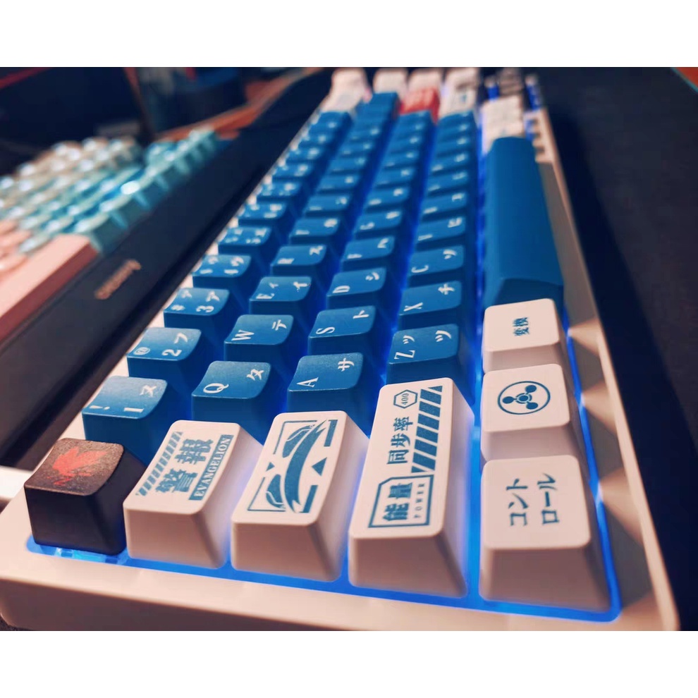 EVANGELION Keycap EVA Lilith Animation keycap Chất liệu PBT Cherry height Thuốc nhuộm Thăng hoa bàn phím cơ  keycap 125 phím