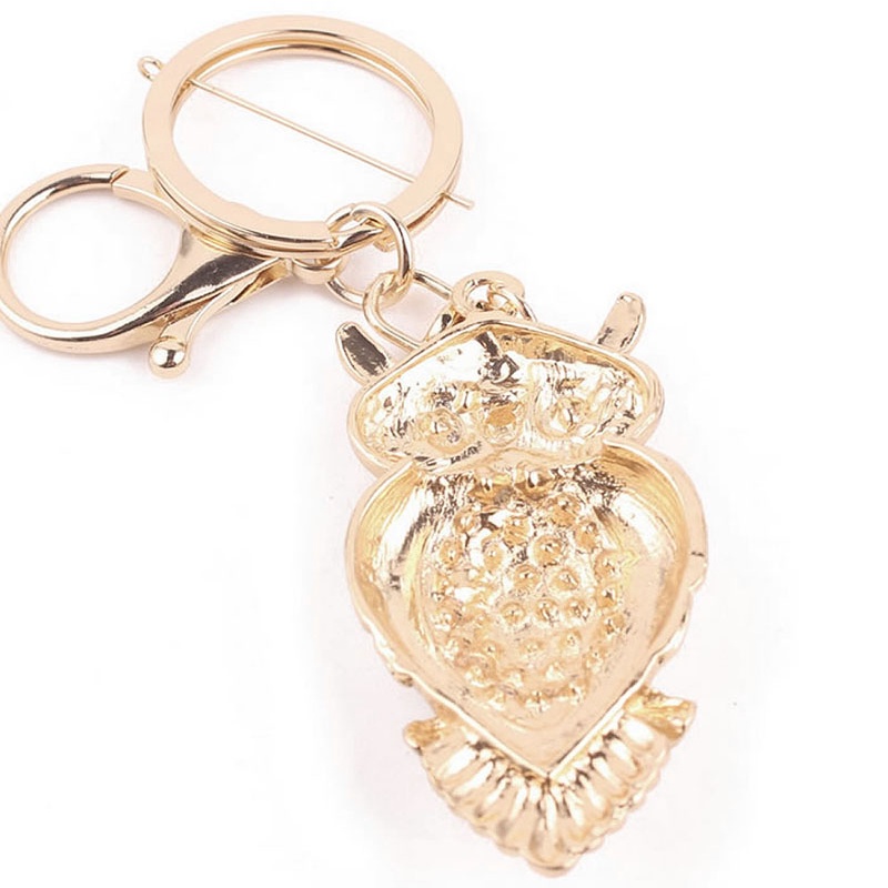 Móc Khóa Hình Cú Mèo Đính Đá Xinh Xắn