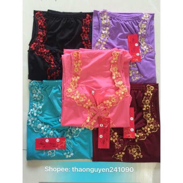 Bộ đồ ngủ thun lạnh lửng MS03 có nhiều màu | BigBuy360 - bigbuy360.vn