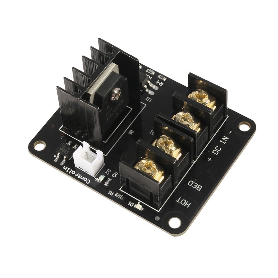 Máy in 3D Bảng mạch mở rộng nguồn cấp nóng Bộ điều khiển sưởi MOSFET Mô-đun tải dòng điện cao 25A 12V hoặc 24V cho các bộ phận máy in 3D