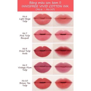 SON KEM LÌ INNISFREE VIVID COTTON INK