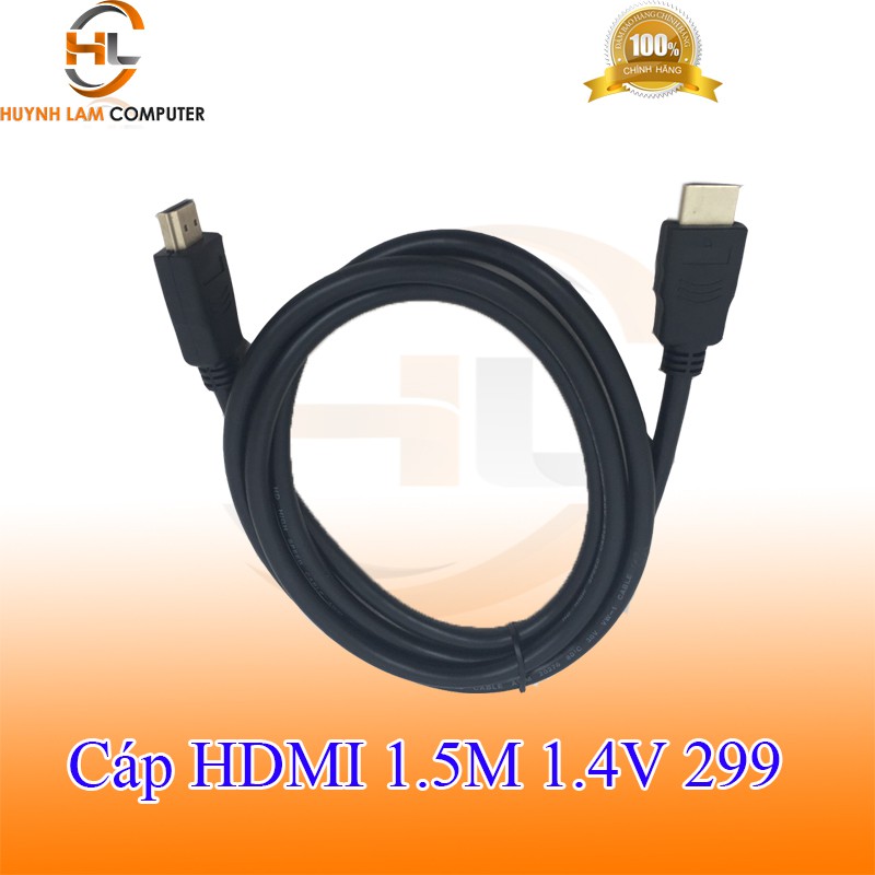 Cáp HDMI 1.5m chuẩn V1.4 HDTV highspeed 299 Hãng phân phối