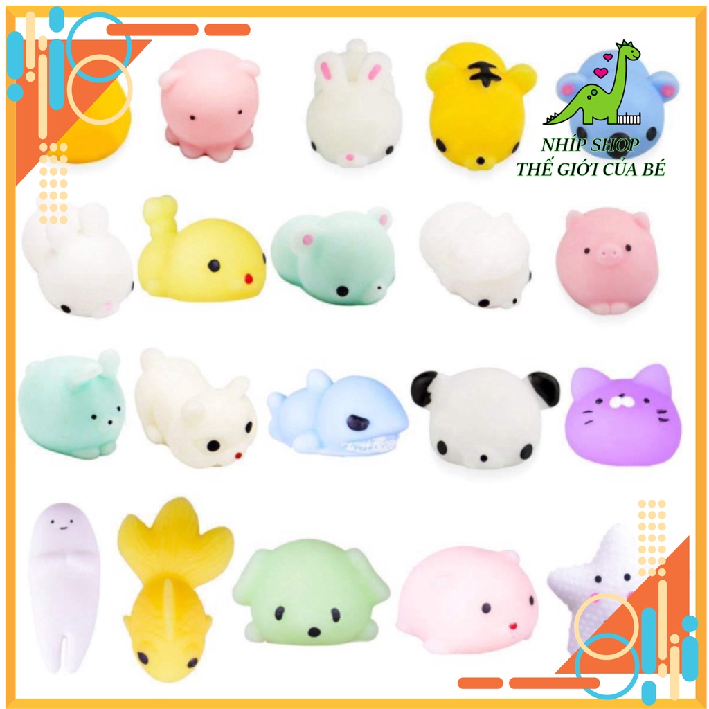 Đồ chơi Squishy dạng thú dễ thương giúp giảm căng thẳng