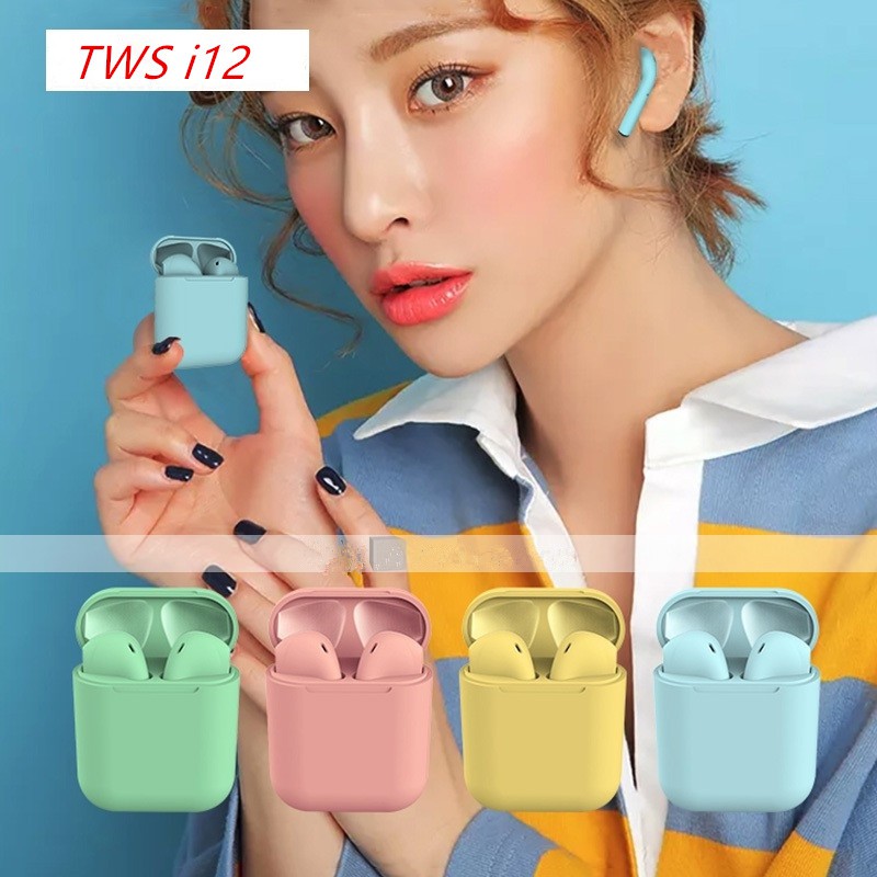 Tai Nghe Nhét Tai Bluetooth 5.0 TWS INPODS Kèm Phụ Kiện 16 Màu Macaron Tùy Chọn