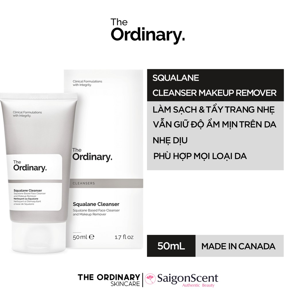 Sữa rửa mặt The Ordinary - Squalane Cleanser ( 50mL )