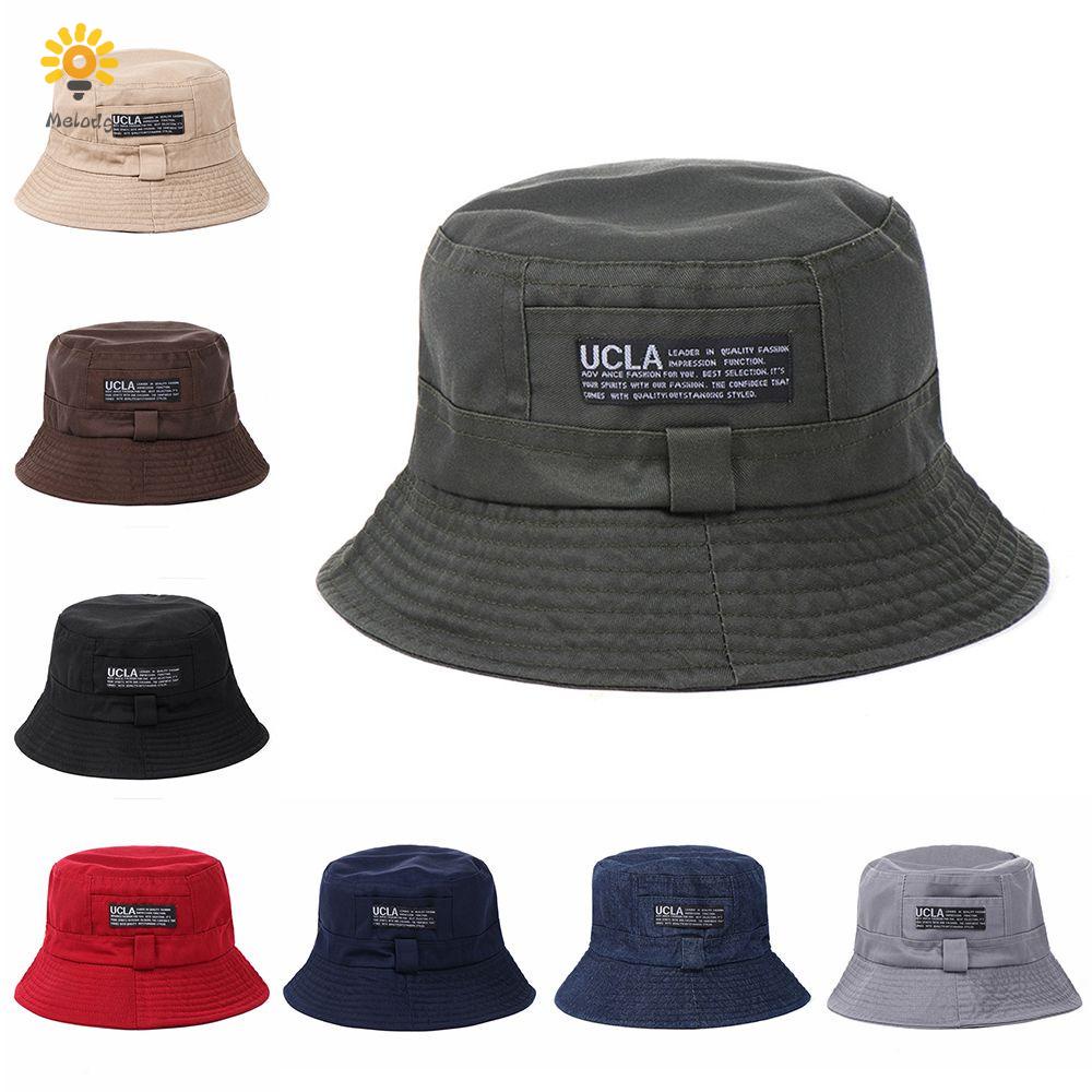 Mũ Ngư Dân Bằng Cotton Vành Rộng Thêu Chữ Chống Nắng/Nắng Nhiều Màu Sắc Có Thể Tái Sử Dụng Cho Nam Và Nữ