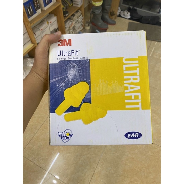 Nút Tai Chống Ồn 3M E-A-R UltraFit 340-4004, Có Dây, 3 tầng, độ giảm ồn NRR 25dB