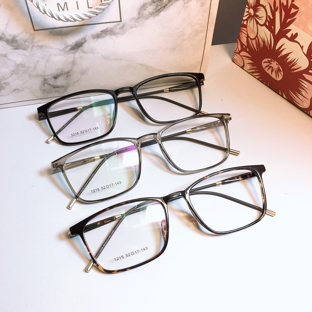 [Mã SKAMCLU7 giảm 10% cho đơn từ 0Đ] Gọng kính vuông 1215 kèm cắt mắt cận viễn loạn | BigBuy360 - bigbuy360.vn