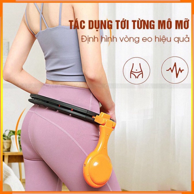 Vòng lắc eo thông minh giảm mỡ bụng Hula Hoop thế hệ mới cao cấp có đồng hồ đếm vòng - T2K Max