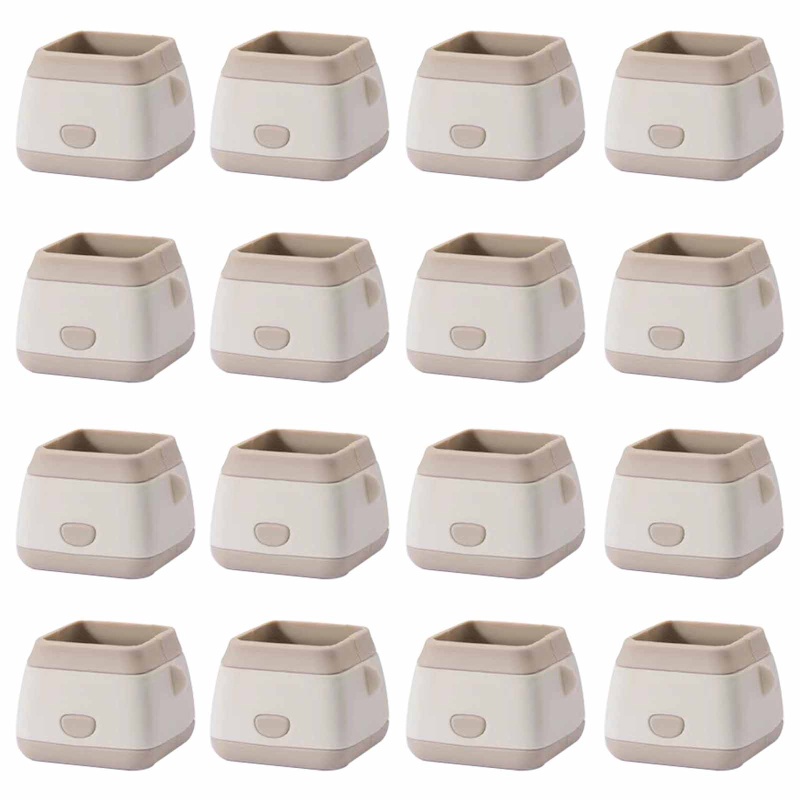 Set 16 Vỏ Bọc Chân Ghế / Đồ Nội Thất Di Chuyển Yên Tĩnh &amp; Sàn Nhà