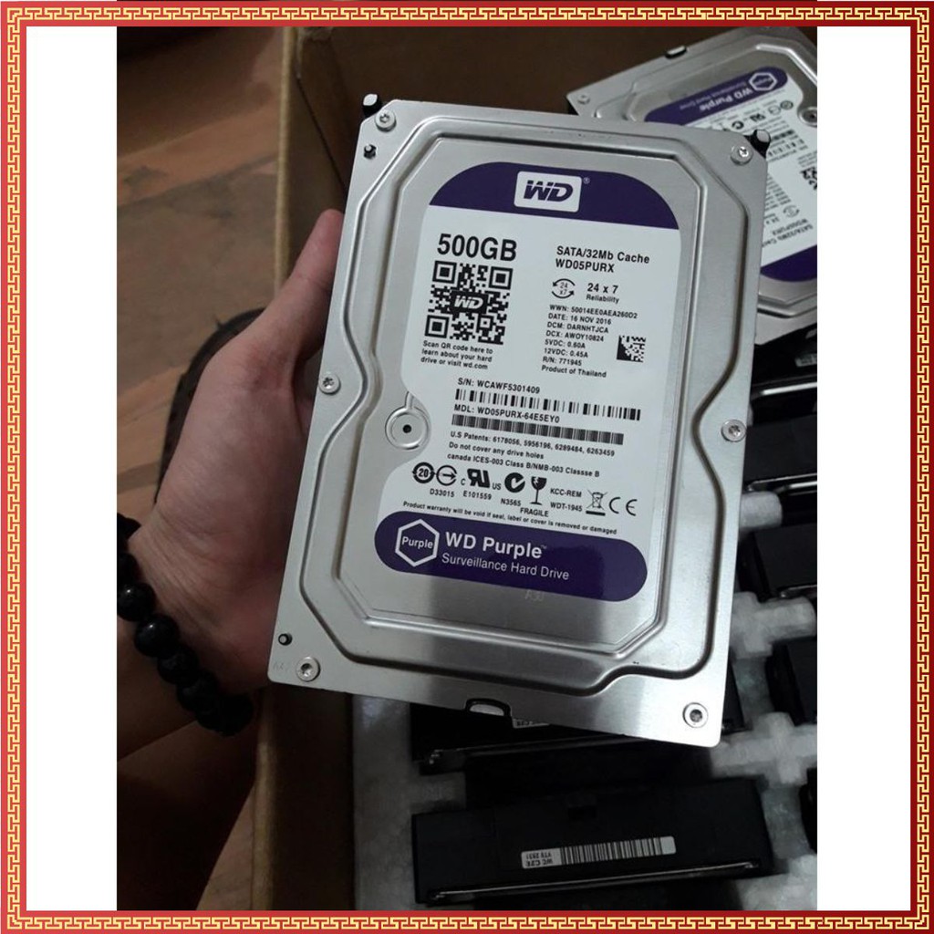 Ổ cứng 500gb Purple bảo hành 24 tháng