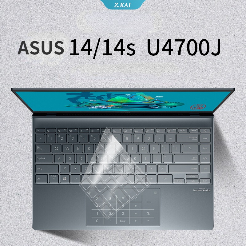 Miếng Dán Bảo Vệ Bàn Phím Máy Tính Asus Zenbook 14 Ux425 Ux425J Ux425Ja Um425Ia M425I Um425 Ia 2020 Bằng Silicon Chống Thấm Nước