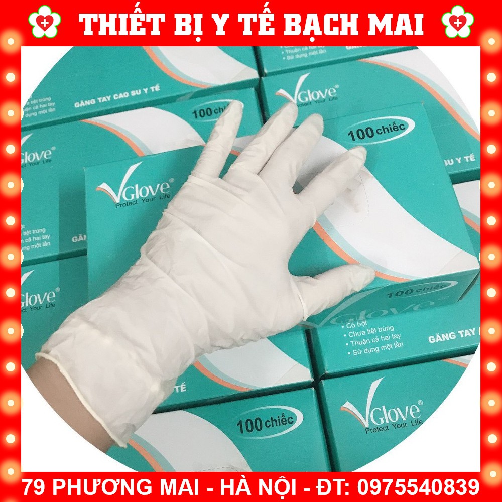 Găng Tay Y Tế Có Bột Vglove - Hộp 100 Chiếc