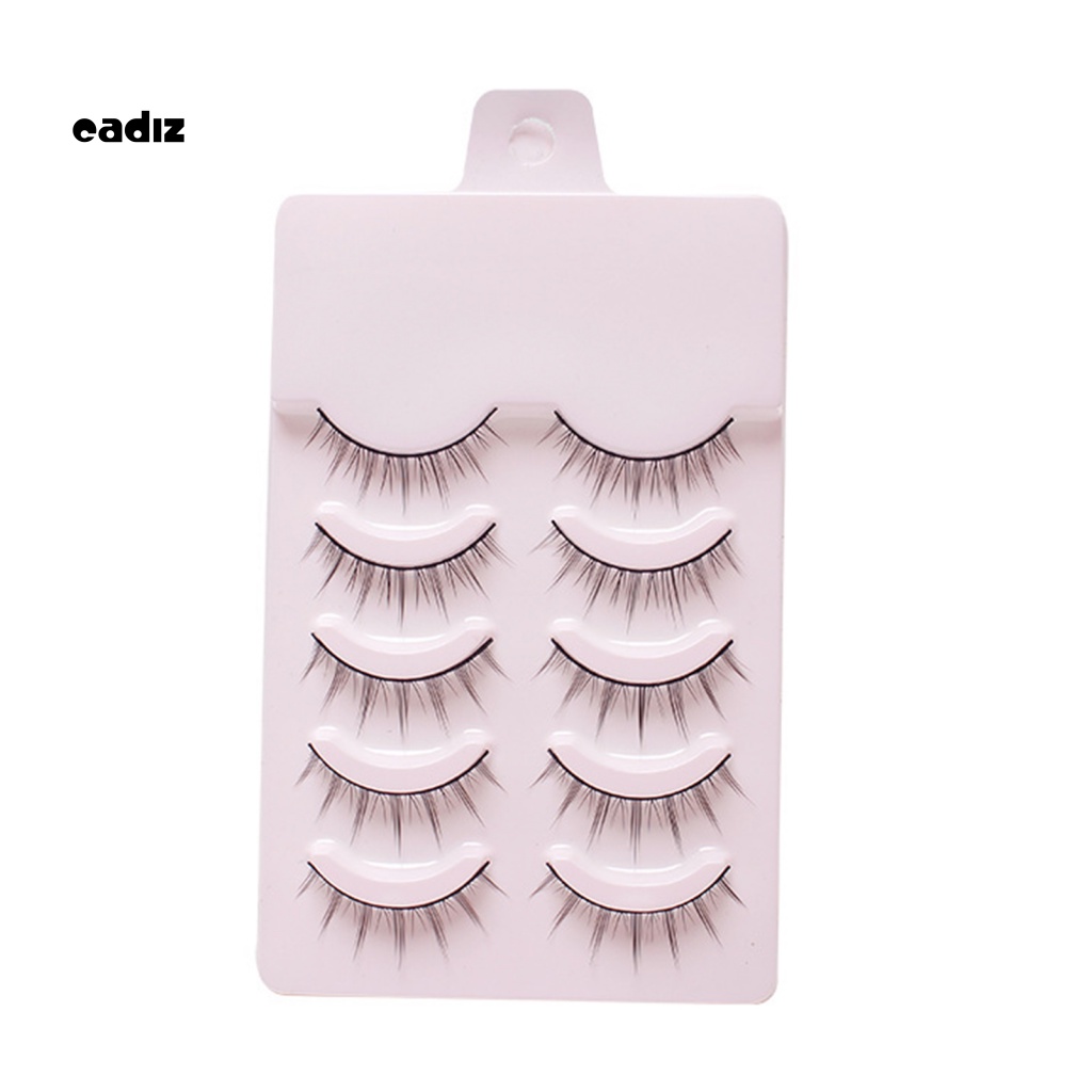 Bộ 5 Cặp Lông Mi Giả Nối Dài Trang Điểm Chuyên Dụng