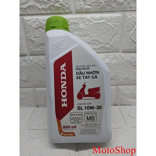 (CHÍNH HÃNG HONDA) Nhớt Honda 10W-30 800ML Cho Xe Ga