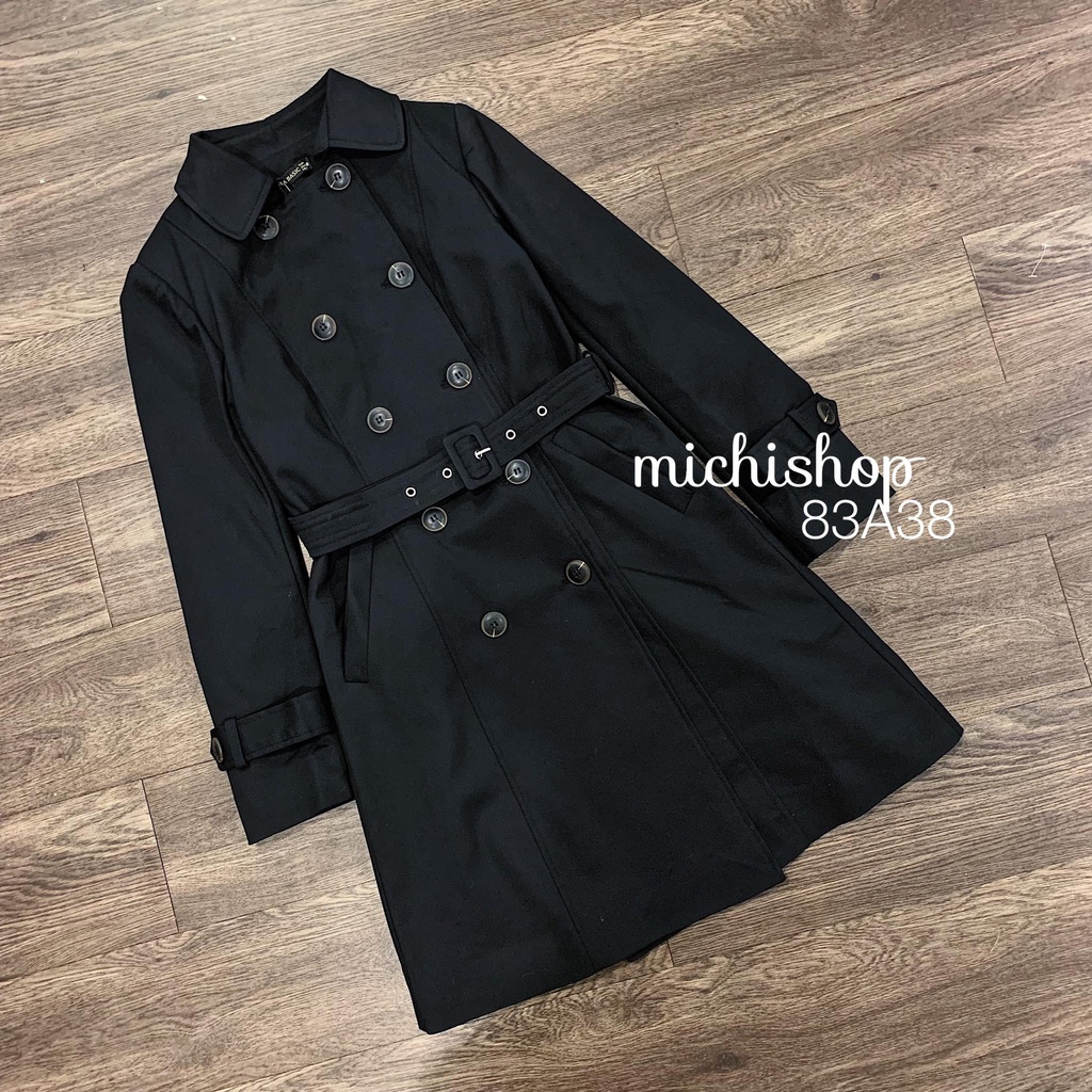 Áo trenchcoat dáng dài 02 lớp màu be/nâu/đen - 83A38