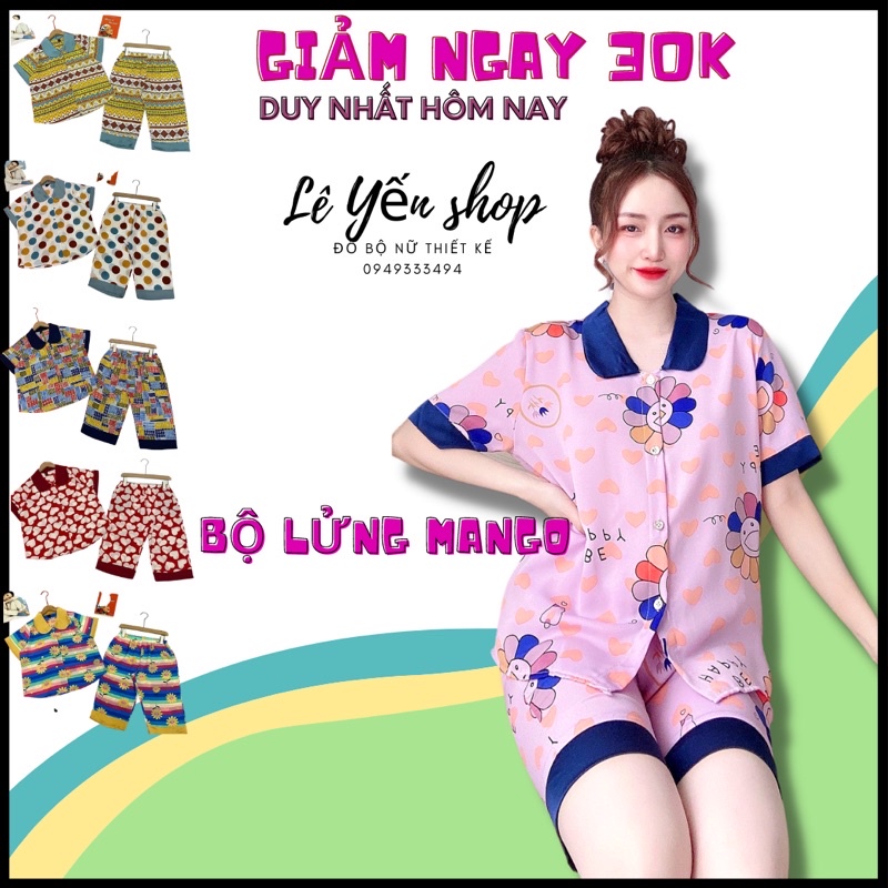 Bộ pizama nữ lửng mặc nhà chất cực đẹp 48kg đến 65kg, bộ mặc ngủ nữ pizama được chọn màu, đồ bộ pizama nữ dễ thương