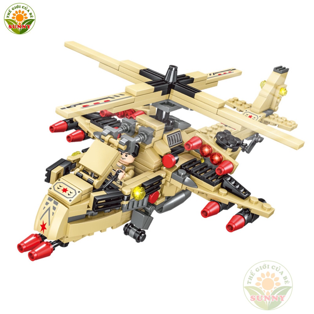 Bộ đồ chơi lắp ghép hình xe tăng chủ lực Leopard - Lego rèn luyện thông minh - Sunny