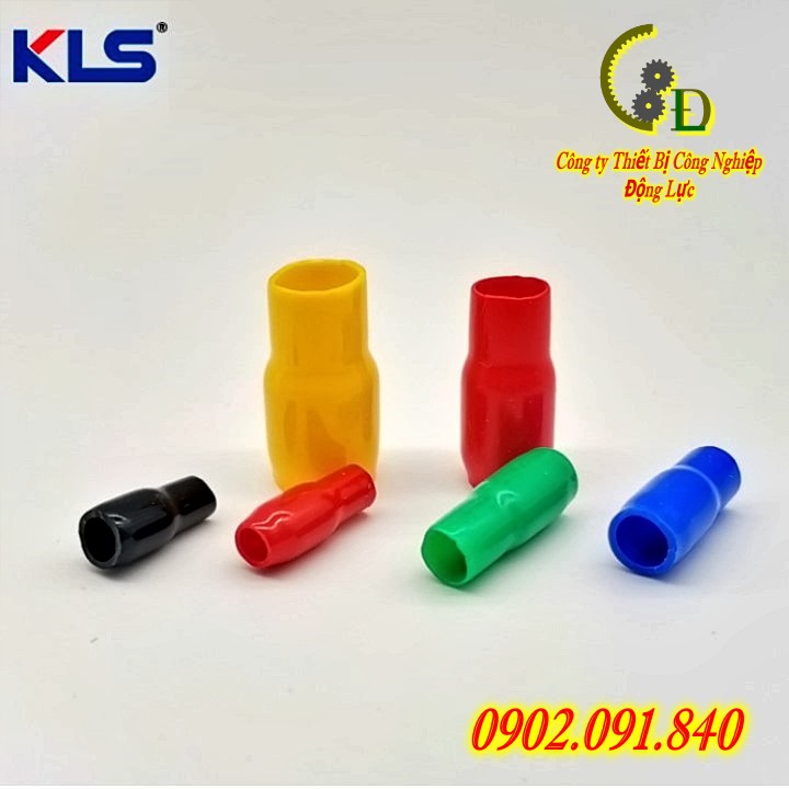 Mũ chụp đầu cos bằng nhựa V4 100cái, bọc bịt đầu cosse (cốt) cách điện 4mm, 6mm xanh dương, đỏ, vàng, xanh lá