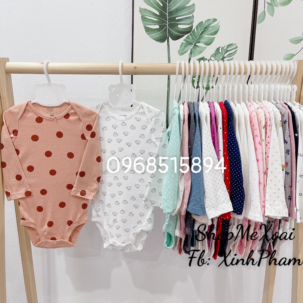 BODY CHIP CARTER SIZE 3M LINK 4 ,BODYCHIP DÀI TAY MIX HÃNG CHO BÉ TỪ 3-5,3kg