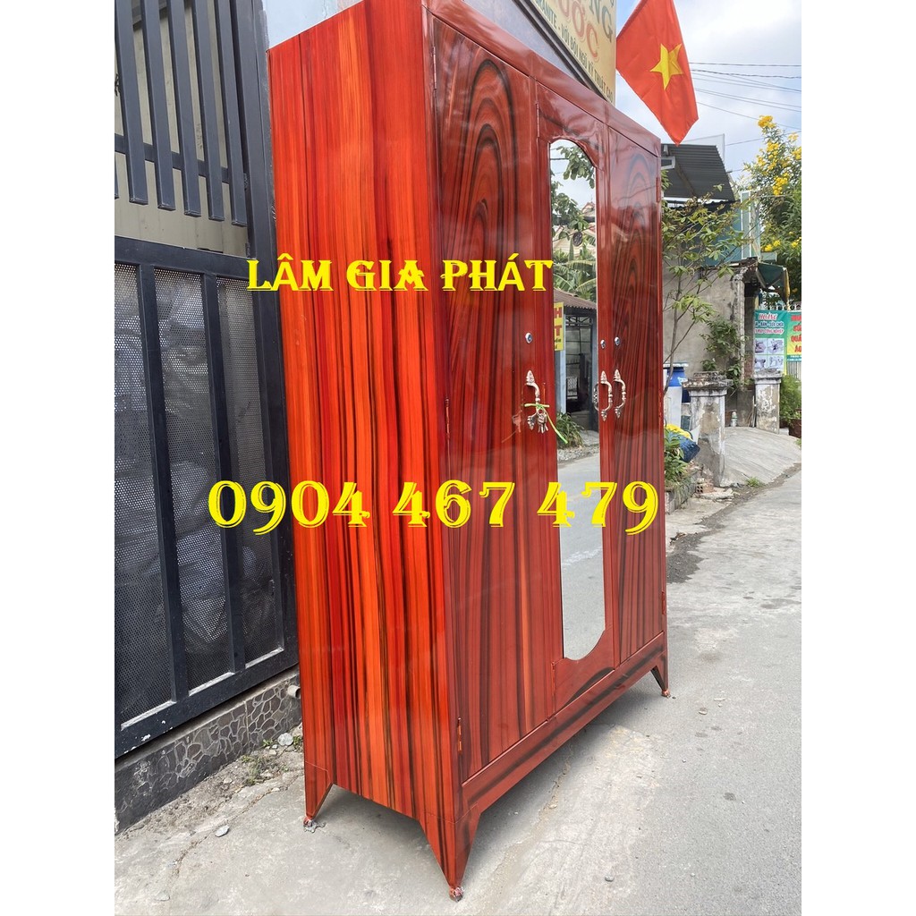 TỦ SẮT SƠN DẦU GIÁ RẺ -  3 CÁNH