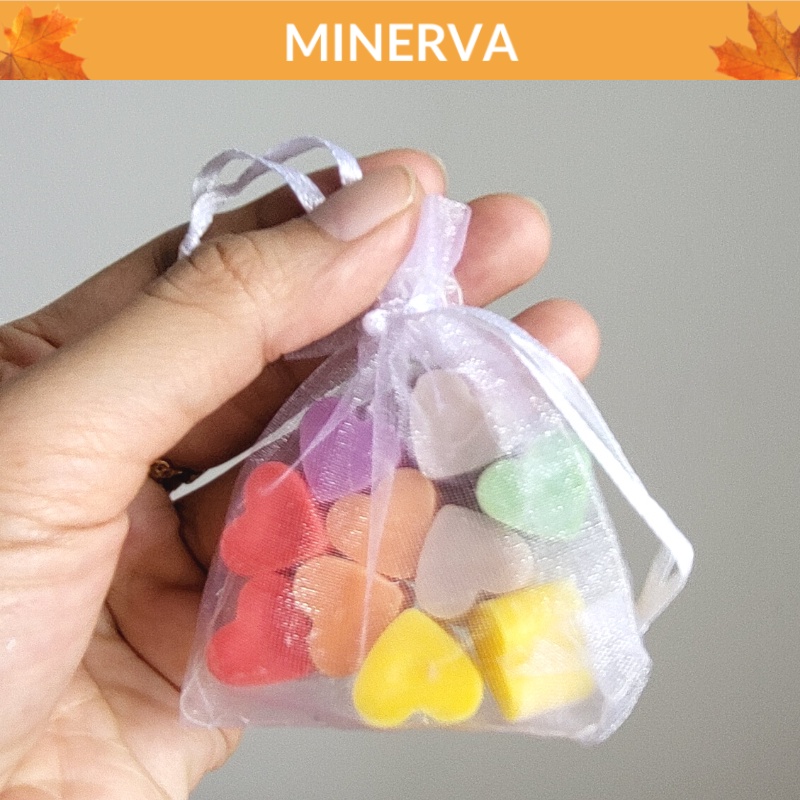 Túi Sáp thơm TRÁI TIM mini làm quà tặng đám cưới , sự kiện event , decor nến thơm , phụ kiện trang trí
