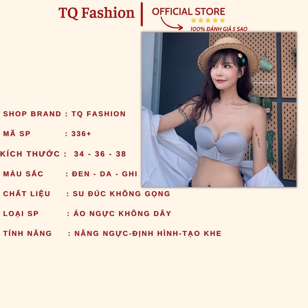 Áo ngực không dây chống tụt nâng ngực tạo khe đồ lót nữ cái trước alohashop91