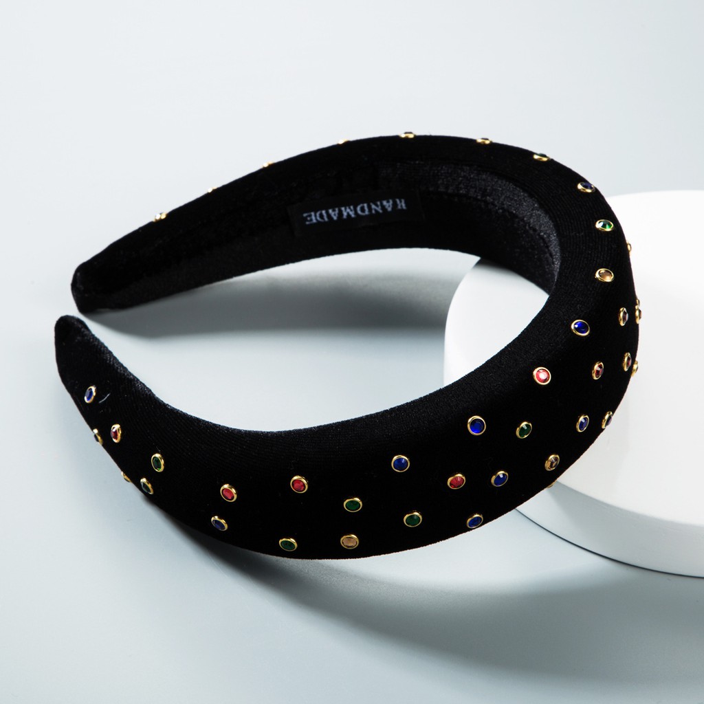 [Freeship từ 50k] Bờm, băng đô bản to đính hạt chất liệu cao cấp thời trang 2021