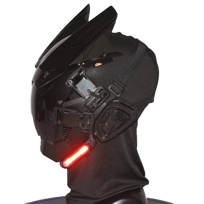 Cyberpunk Mặt Nạ -Mặt Nạ Dạ Quang Mask-Mặt Nạ LED Mask-Mặt Nạ Samurai Mũ Bảo Hiểm-Chiến Thuật Mũ Bảo Hiểm Cosplay