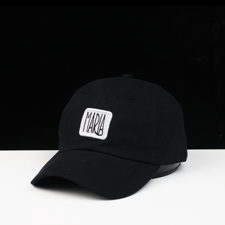 Mũ lưỡi trai nữ Nón kết thêu chữ Maria chất cotton cao cấp form unisex nam nữ