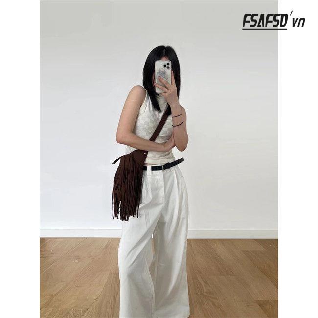 Áo Sát Nách Cổ Cao Mặc Bên Trong Thời Trang Mùa Hè Cho Nữ