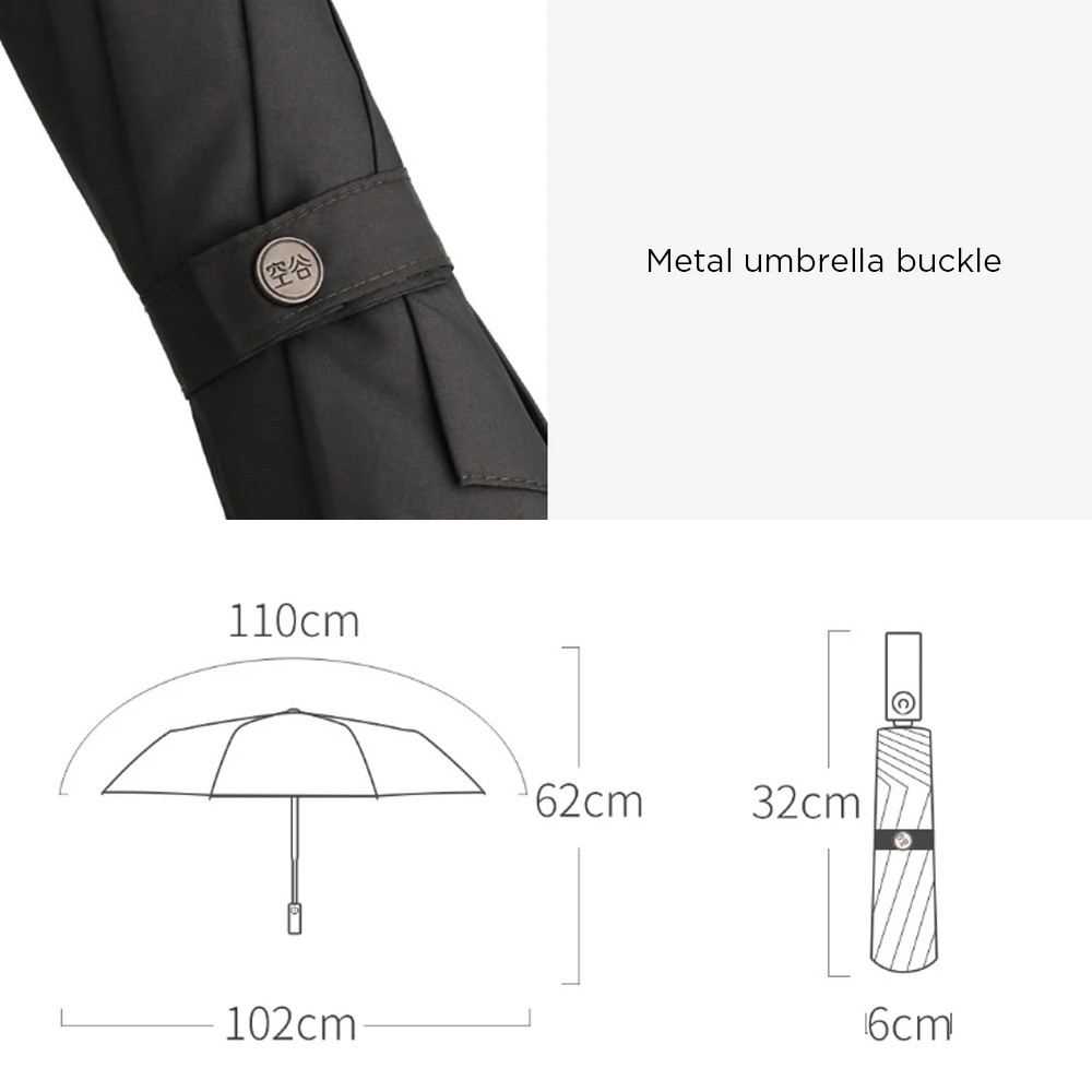 Xiaomi Hongu Upf50 Sunscreen Umbrella + Automatic Fold 23 Inch