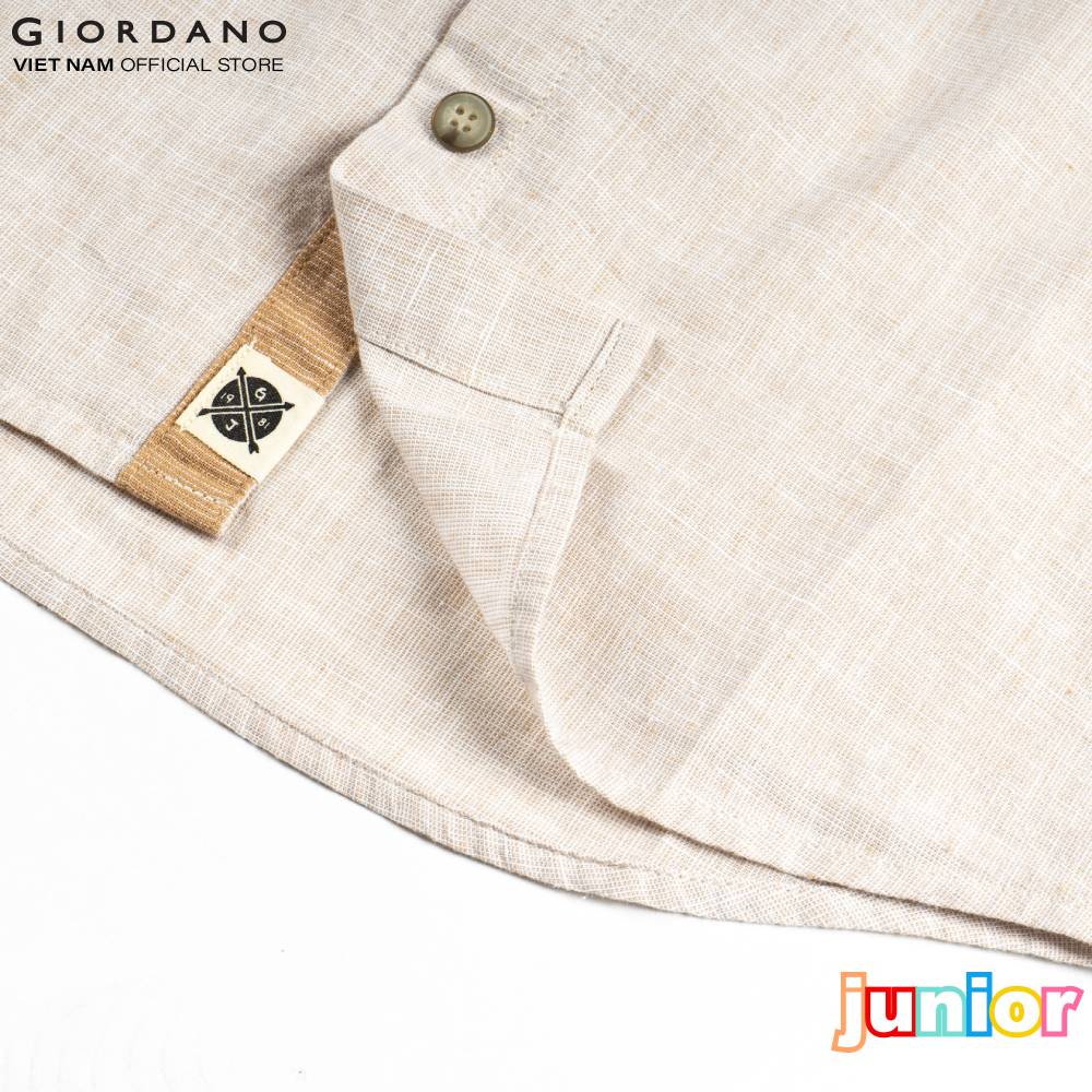 Áo sơ mi ngắn tay cho bé Giordano 03040202