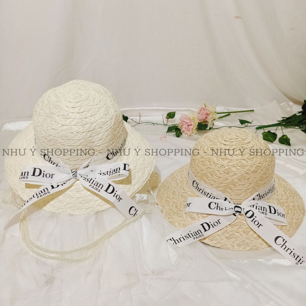 Nón cói,mũ cói nữ đi biển vành nhỏ hàng cao cấp loại 1 thắt nơ in chữ sành điệu-q12m d0 xịn