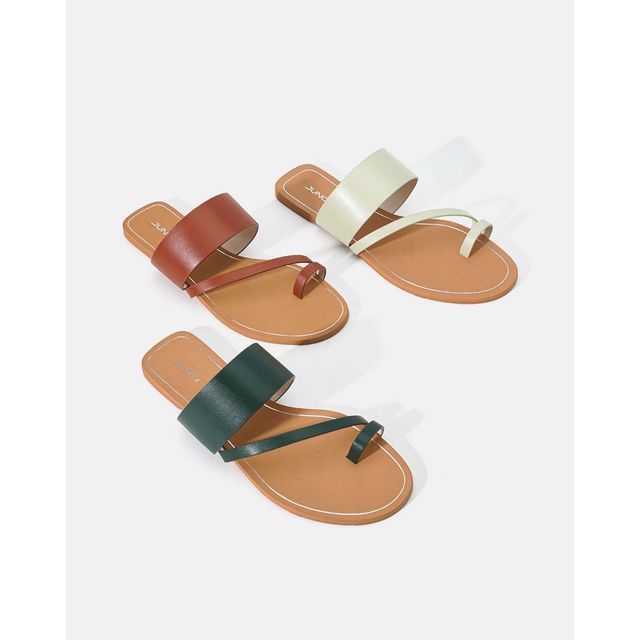 Dép Bệt Nữ Xỏ Ngón 1cm Thời Trang JUNO Quai Chéo Thời Trang SD01106